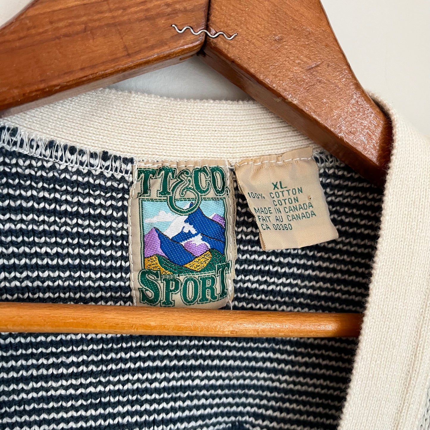 Vintage TT&Co Sport Cotton Knit Vest XL