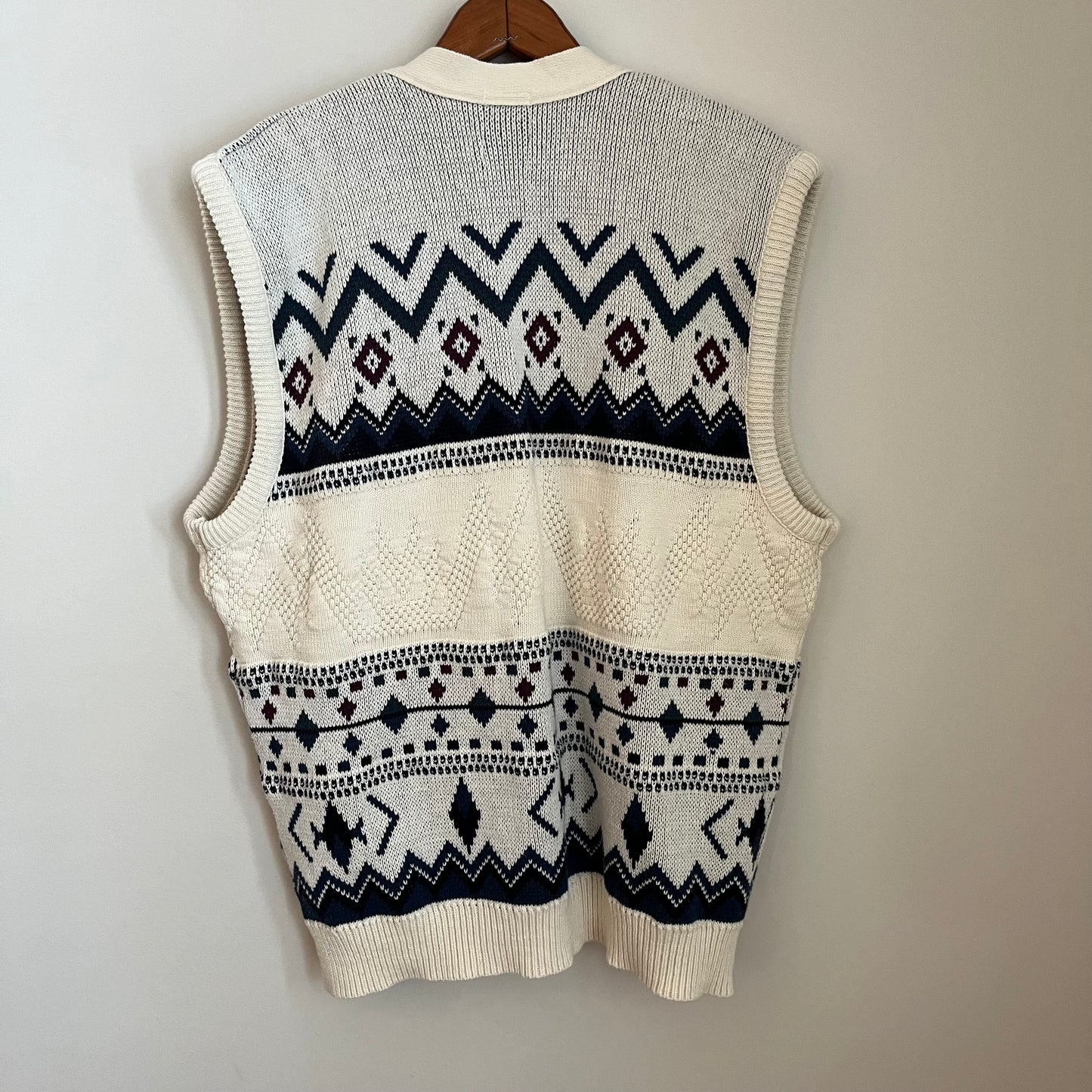 Vintage TT&Co Sport Cotton Knit Vest XL