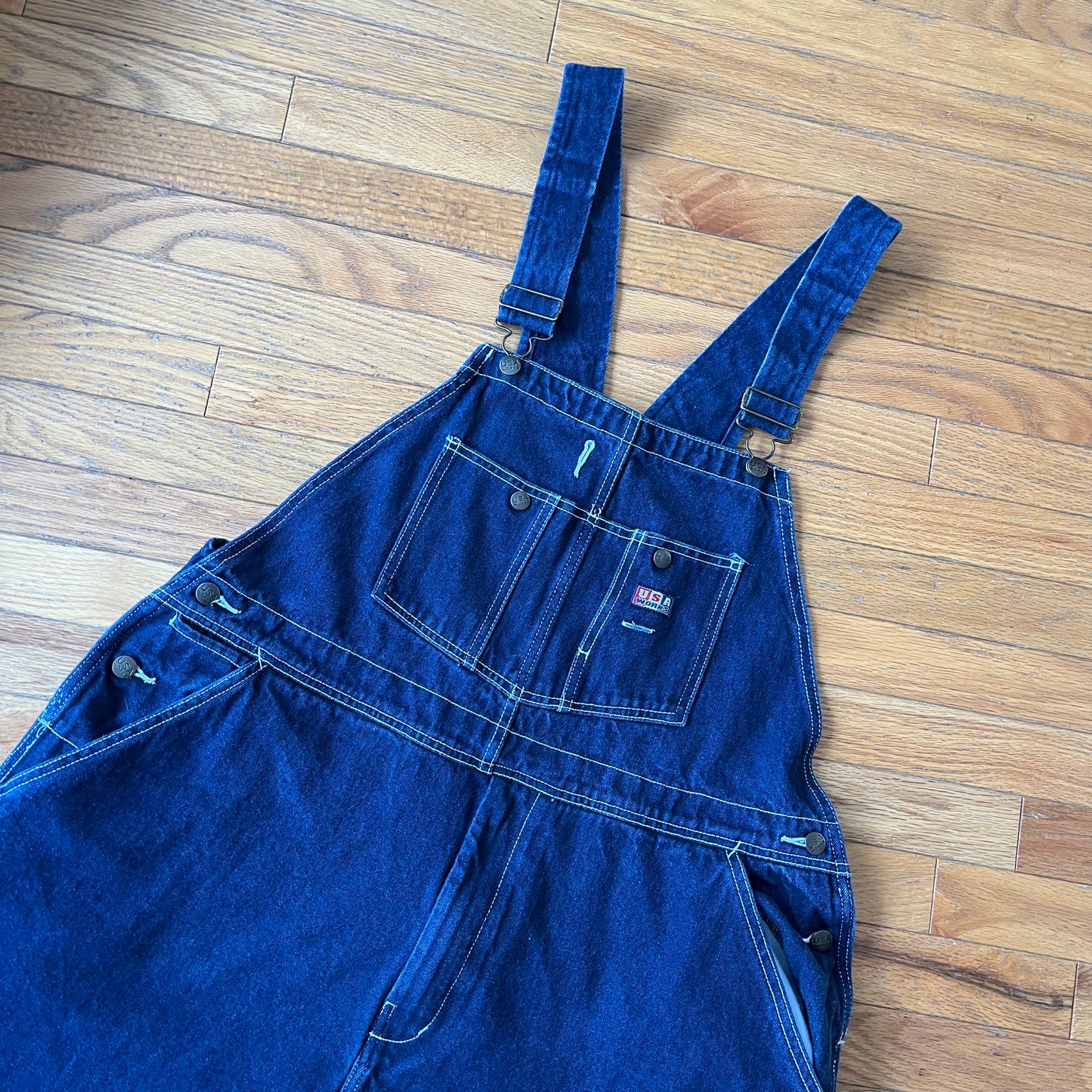 Vintage USA Works Overall Shorts