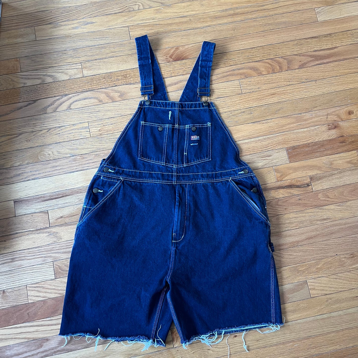 Vintage USA Works Overall Shorts