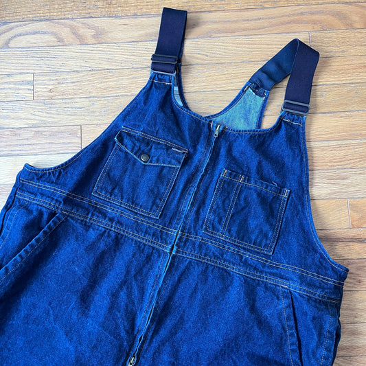 Vintage 100% Cotton Denim Jean Overall Cutoff Shorts sz 50