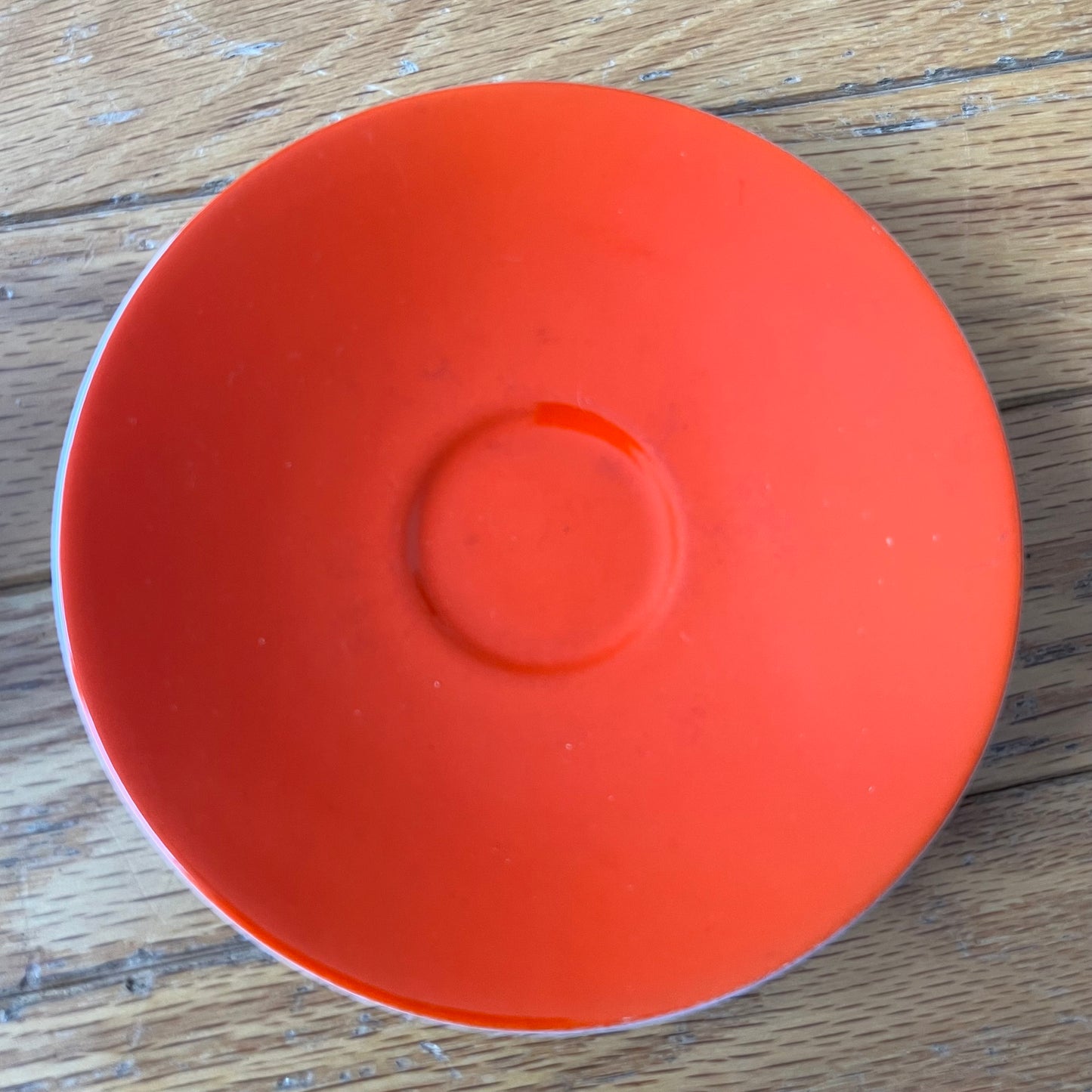 Vintage Orange Western Germany MCM Teacup and Saucer