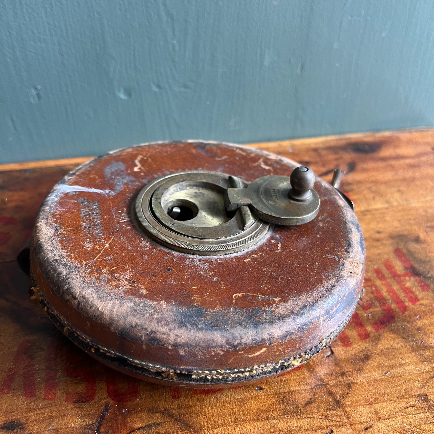 Antique Sheffield & Chesterman 100 FT Industrial Tape Measure
