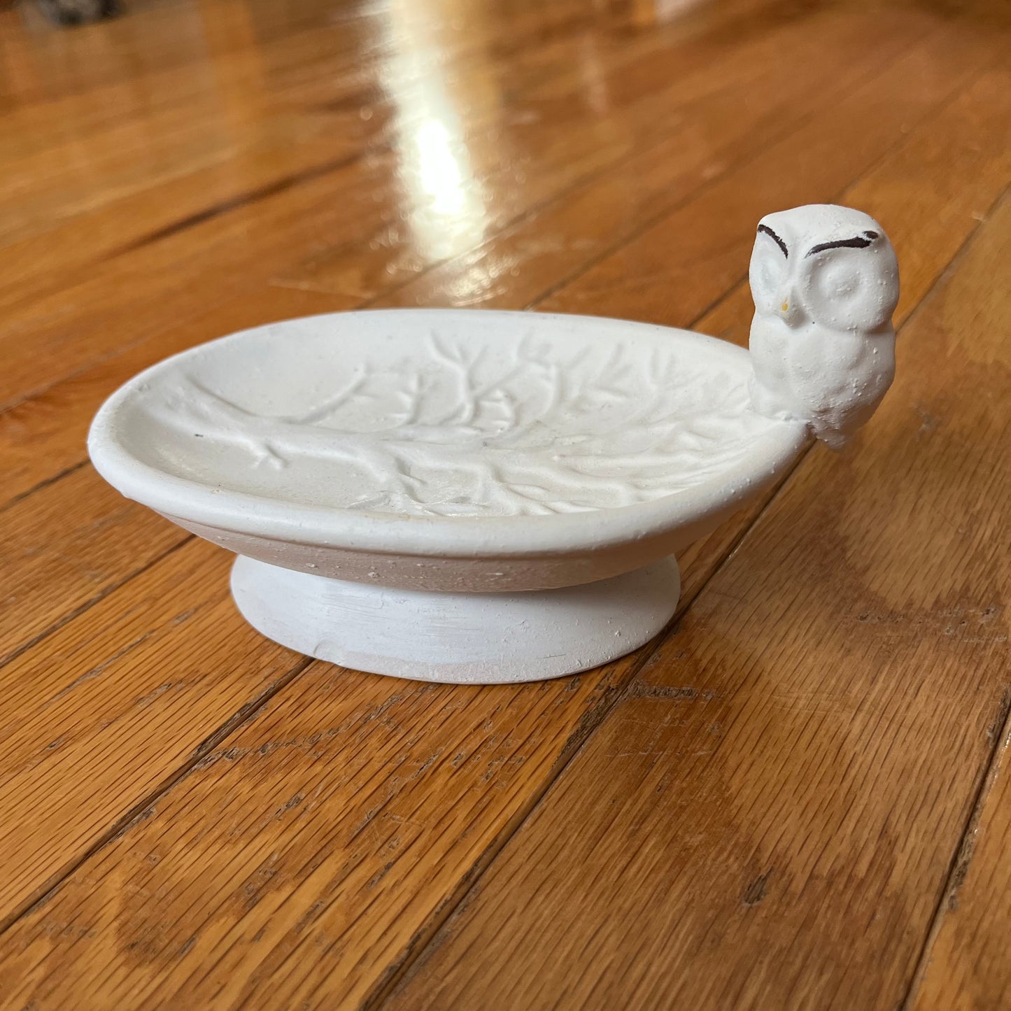 Vintage Ceramic Owl Soap Dish