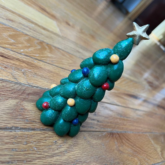 Handmade Clay Christmas Tree Figurine