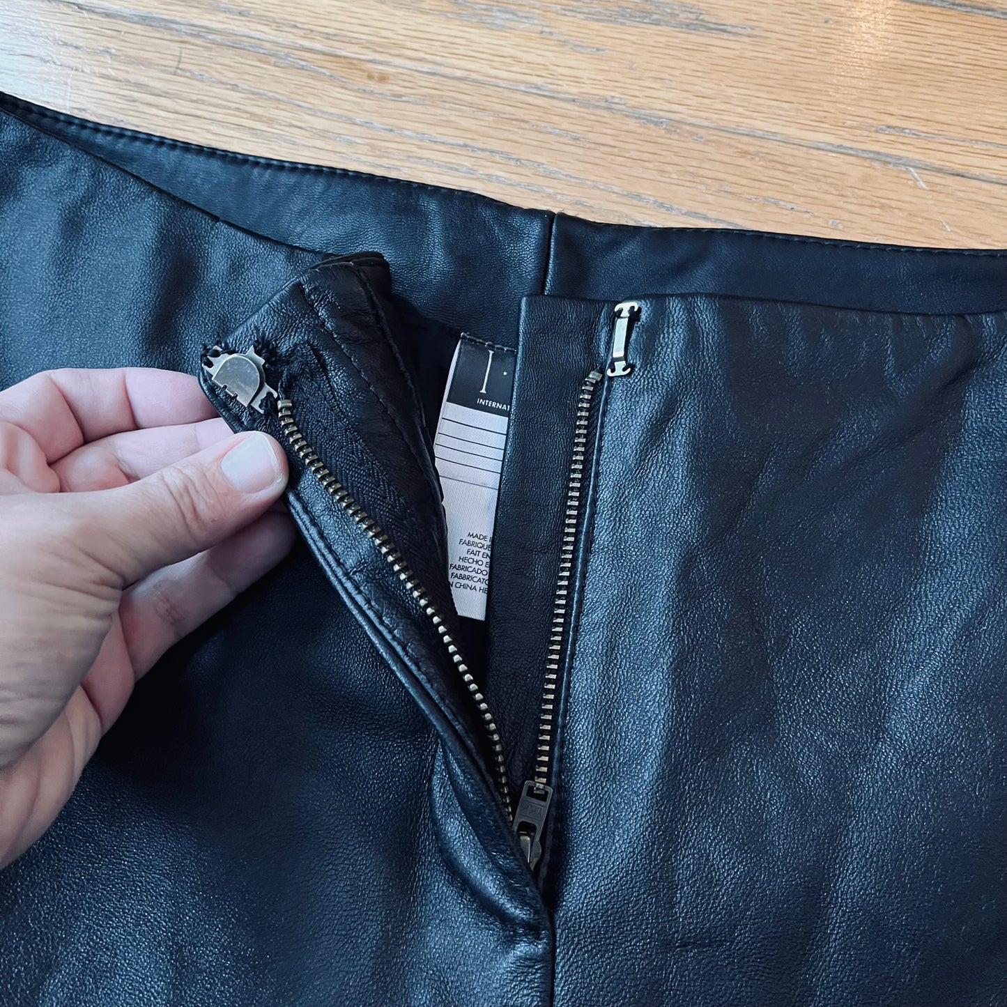 Vintage 00s I.N.C. Flared Leather Low Rise Pants