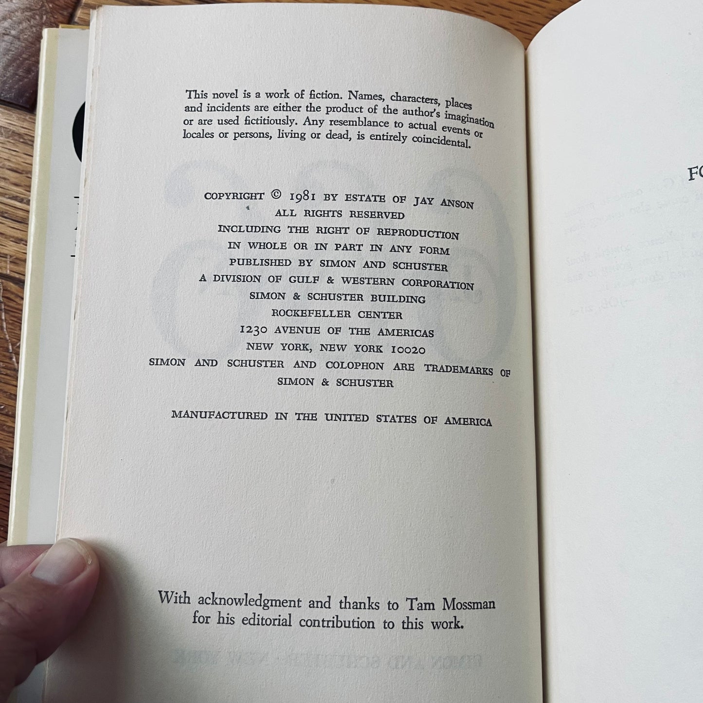 Vintage 1981 666 Hardcover Book by Jay Anson