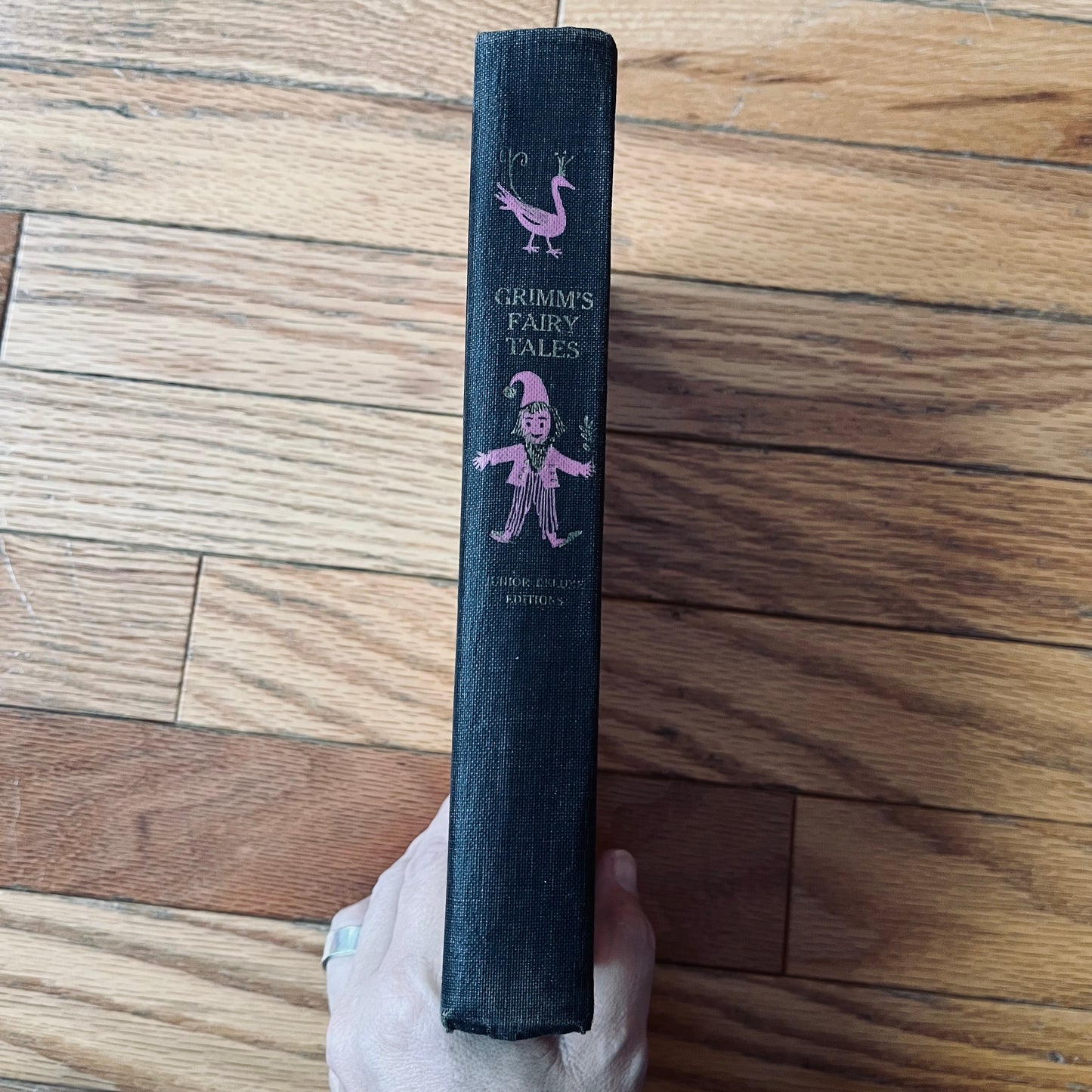 Vintage 50s Grimm's Fairy Tales Hardcover Book Junior Deluxe Editions