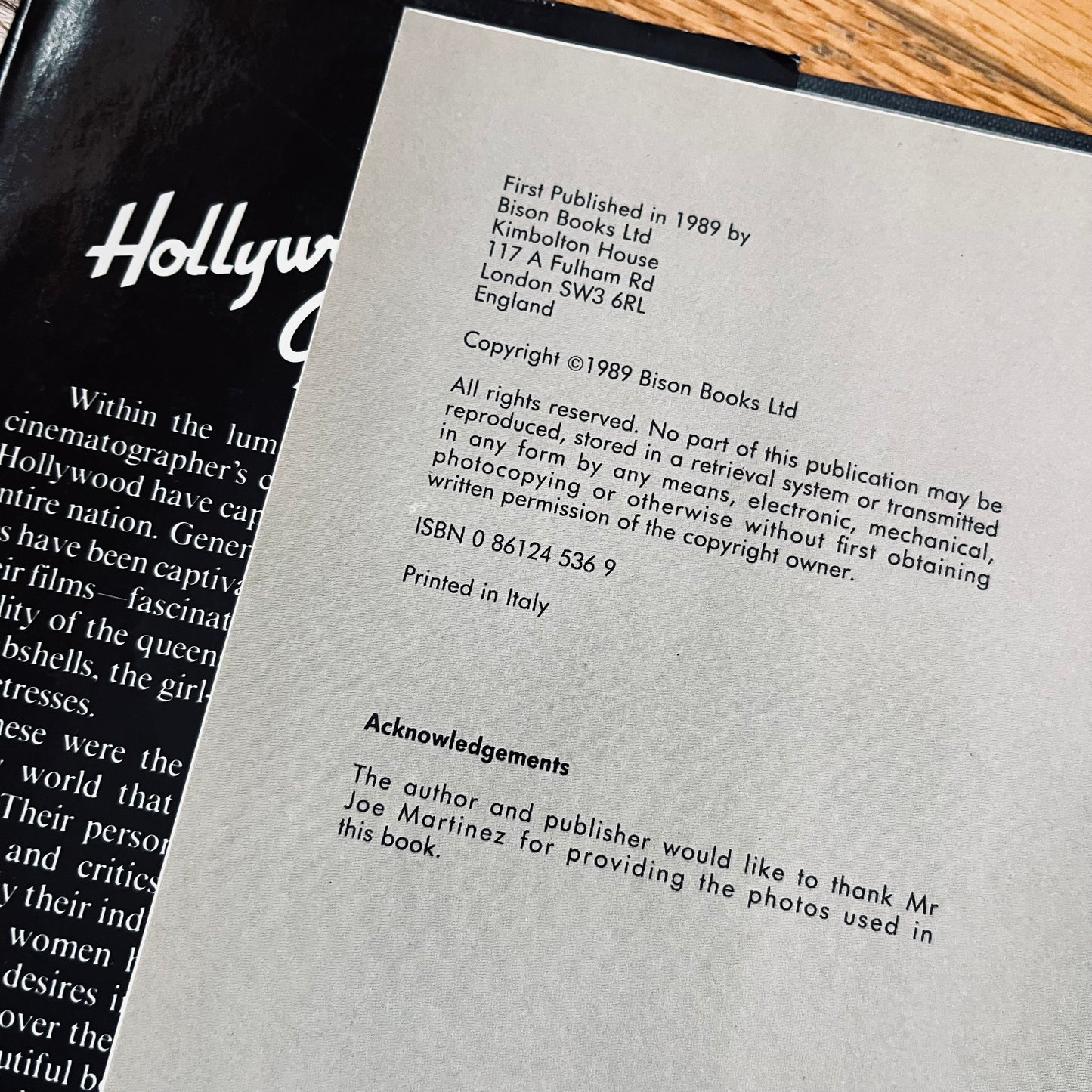 Vintage 1989 Hollywood Goddesses Michael Moellering Hardcover Book