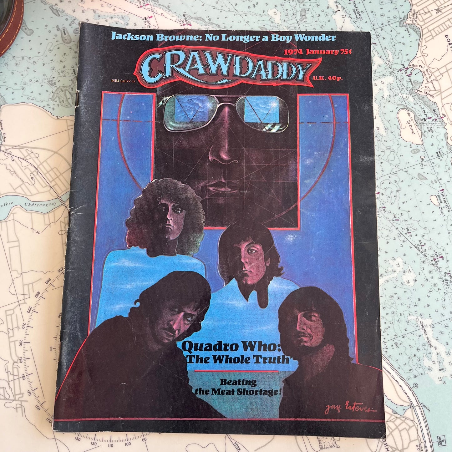 Vintage January 1974 Crawdaddy Magazine