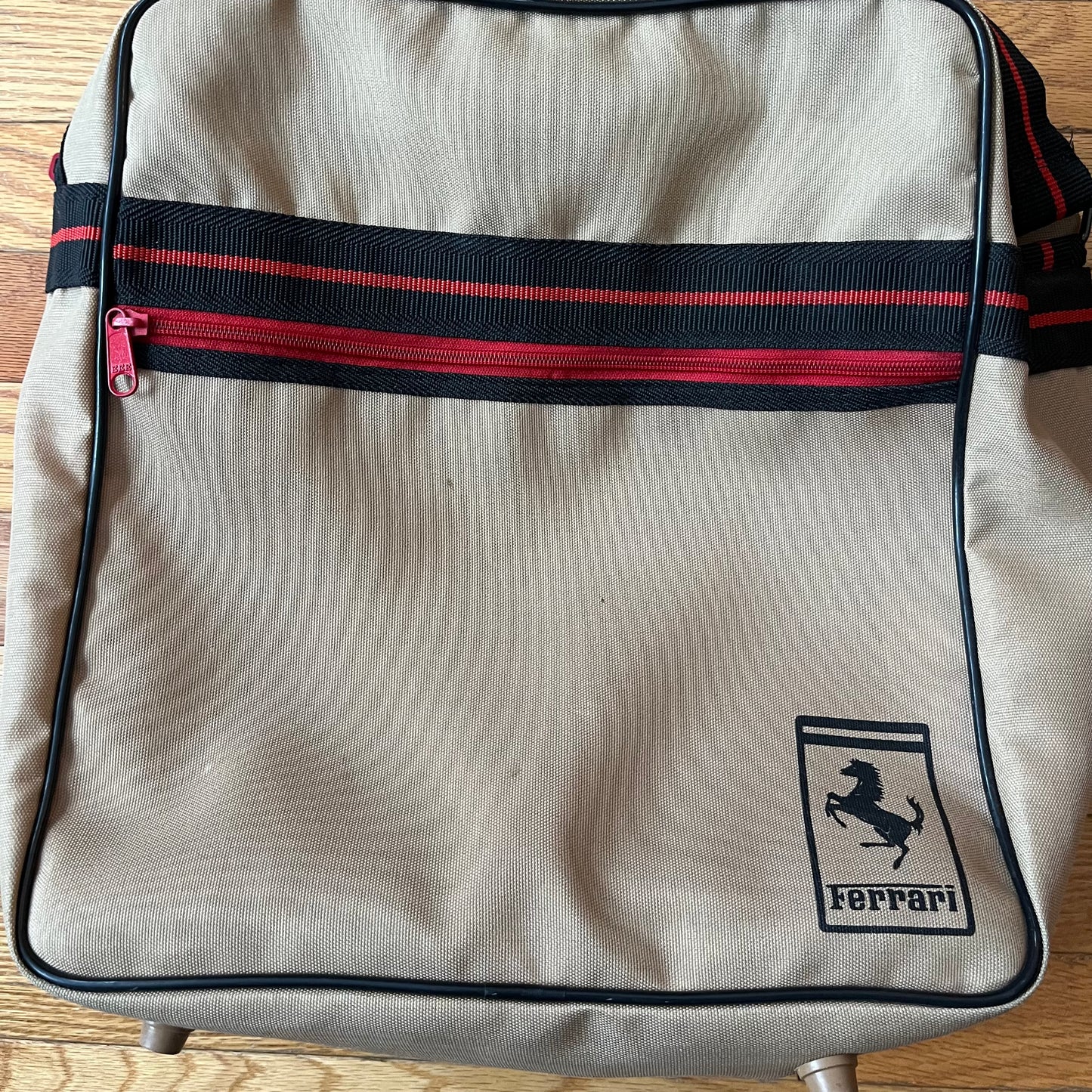 Vintage 70s Ferrari Nylon Travel Bag