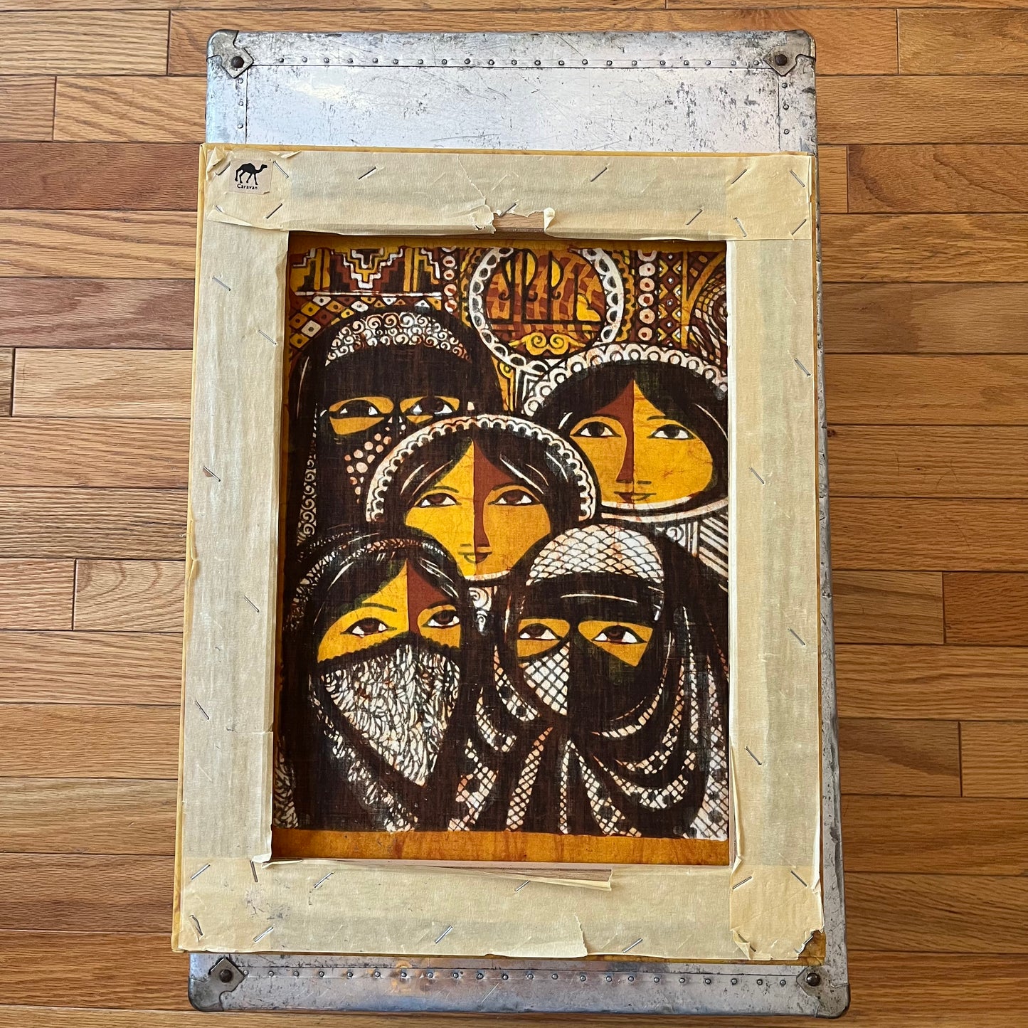 Vintage Batik Covered Women Artwork