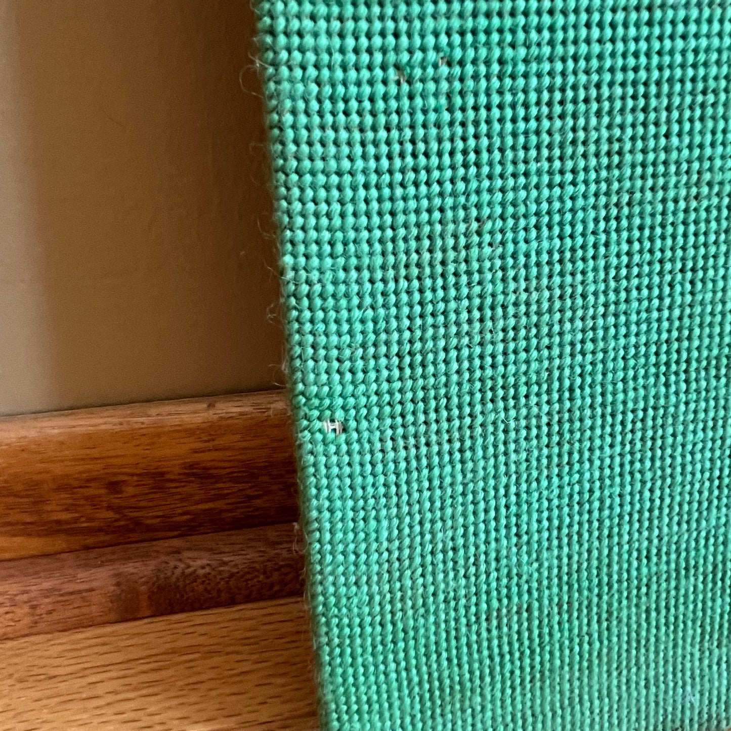 Vintage Floral and Giraffe Knit Needlepoint Cross Stitch Artwork