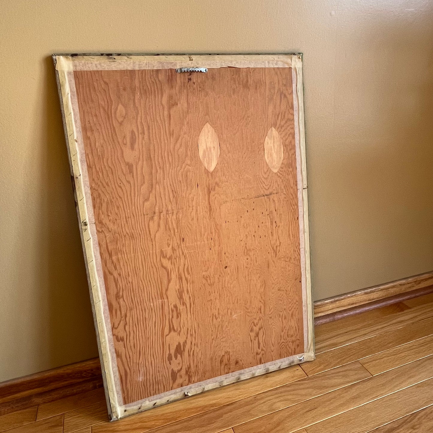 Vintage Floral and Giraffe Knit Needlepoint Cross Stitch Artwork