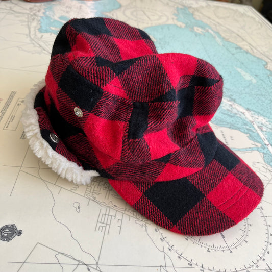 Wind River Buffalo Plaid and Sherpa Hat