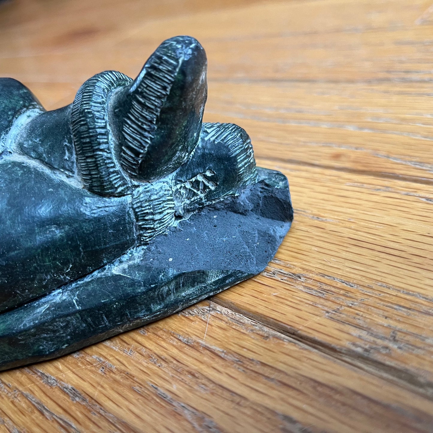 Vintage Mother & Child Carving by The Wolf Sculptures Canada