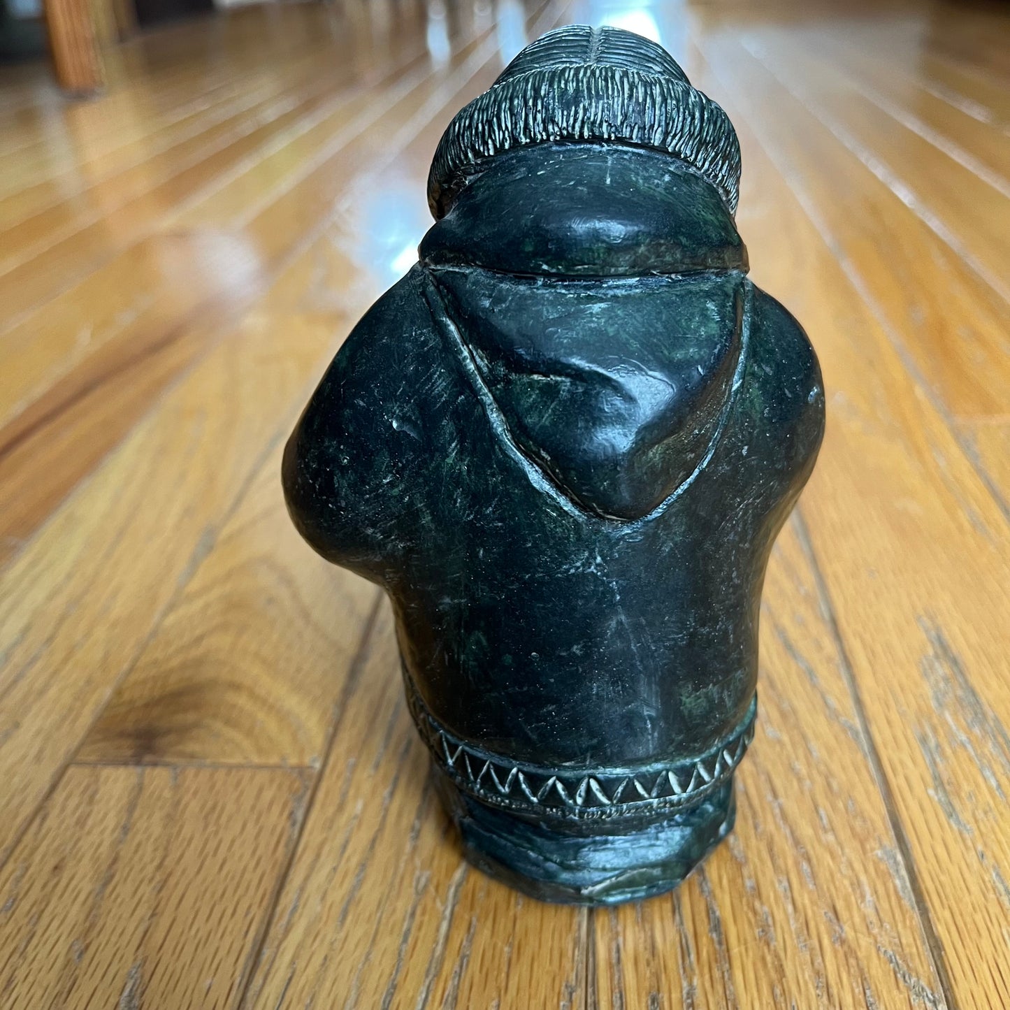 Vintage Mother & Child Carving by The Wolf Sculptures Canada