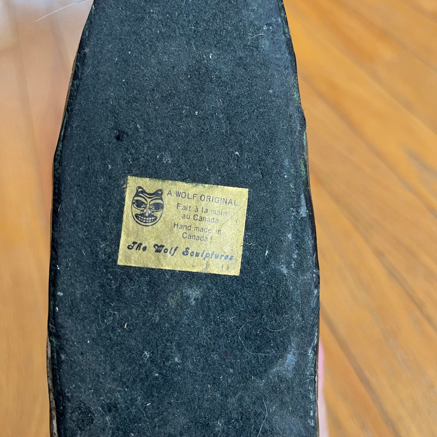 Vintage Mother & Child Carving by The Wolf Sculptures Canada