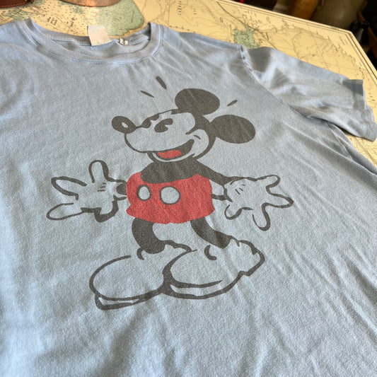 Vintage 00s Junk Food Mickey Mouse Graphic Tee Shirt