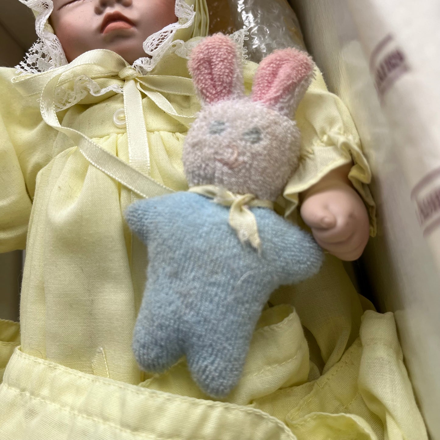 Vintage 90s Ashton Drake Sleeping Porcelain Baby Doll