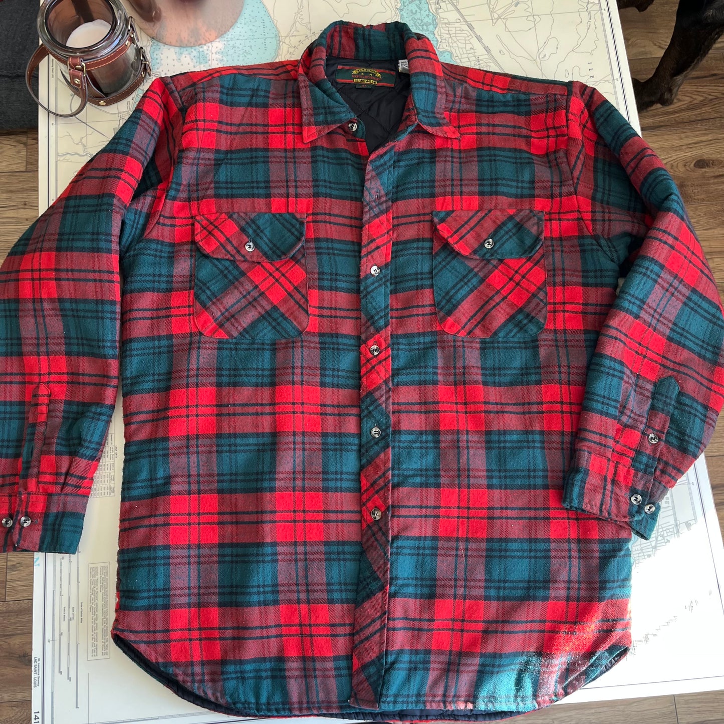 Vintage Authentic Roughshod Jeanswear Plaid Chore Jacket