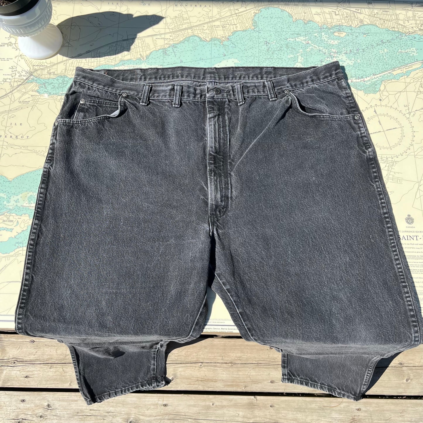 Vintage Black Wrangler Jeans 48x30