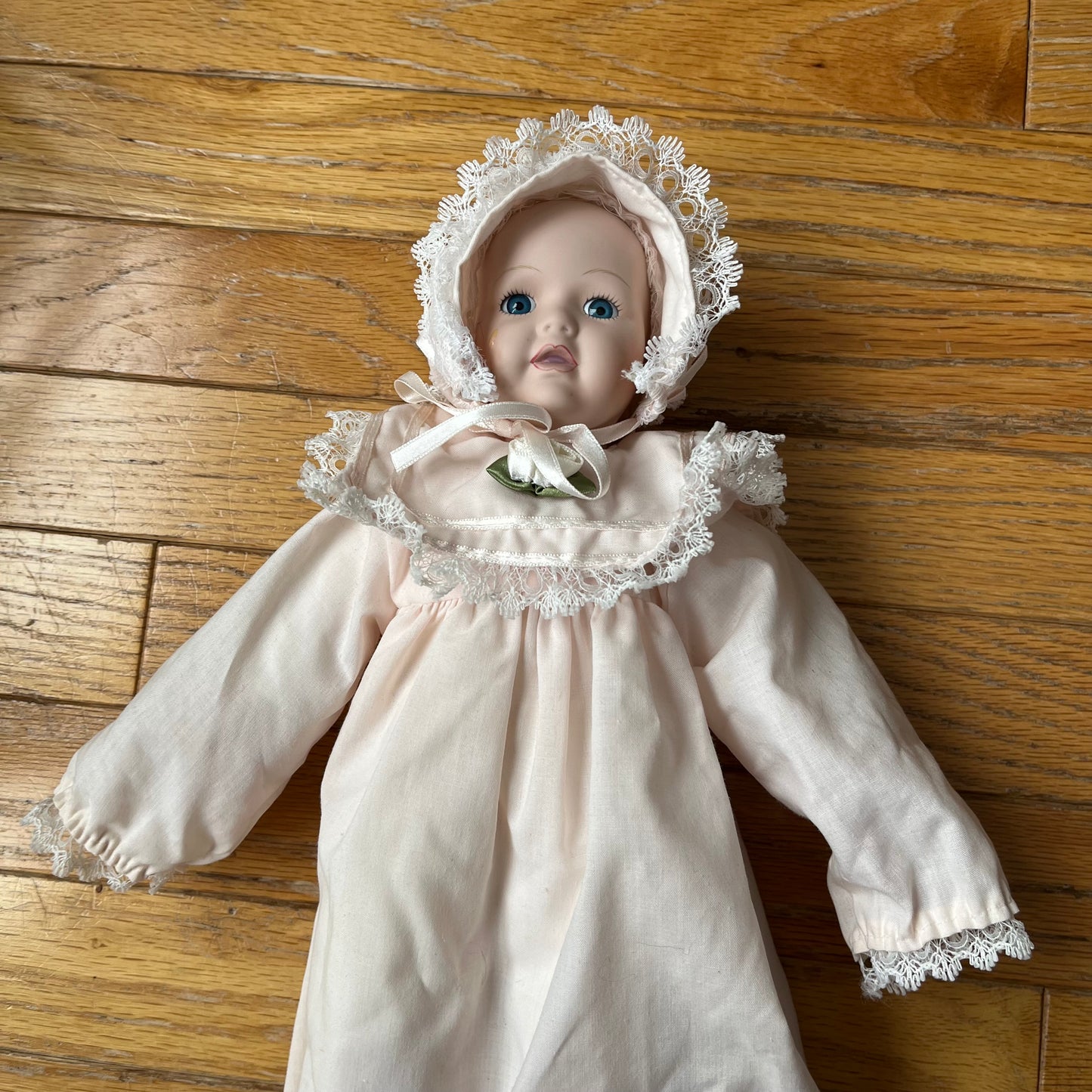 Vintage 90s Porcelain Crying Baby Doll