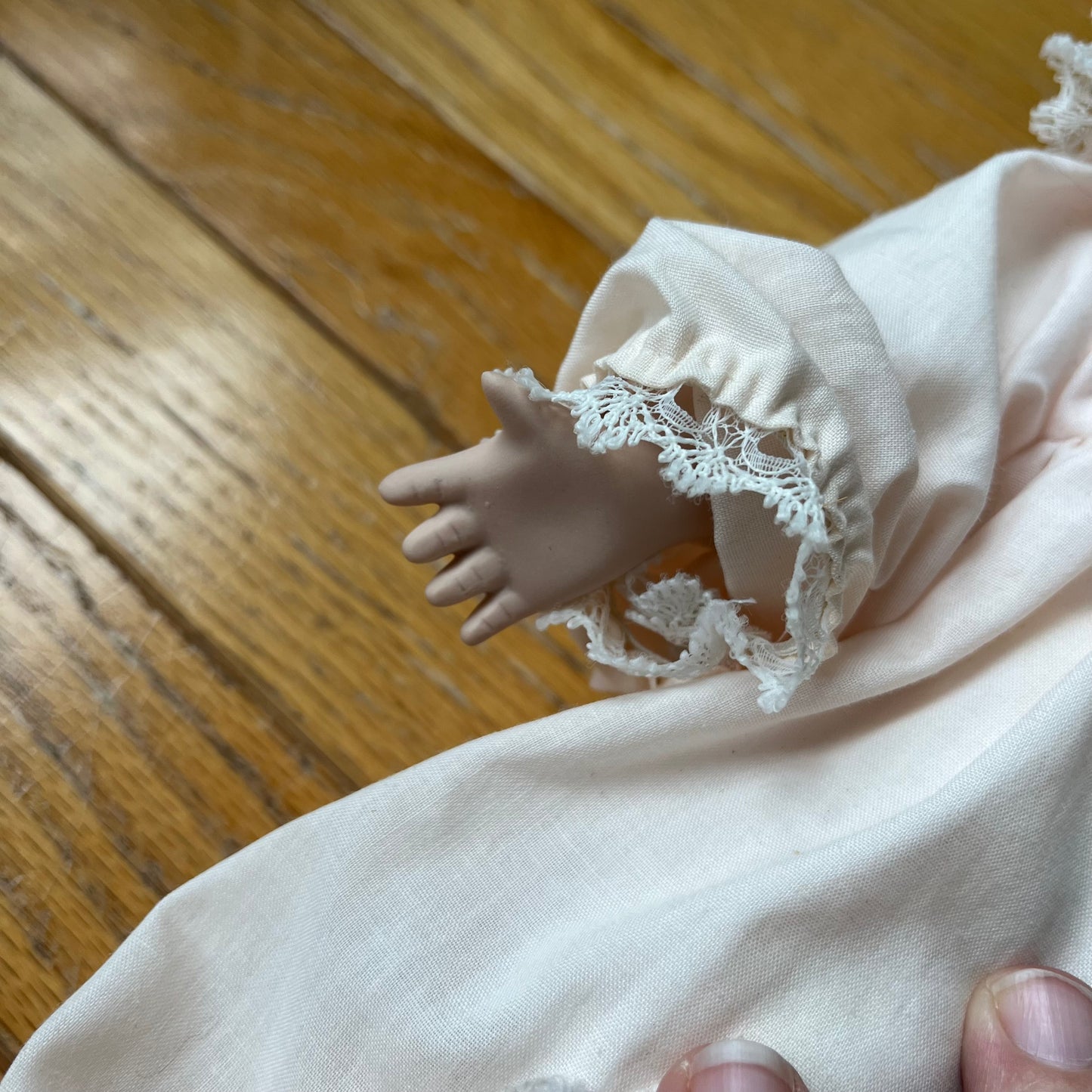 Vintage 90s Porcelain Crying Baby Doll