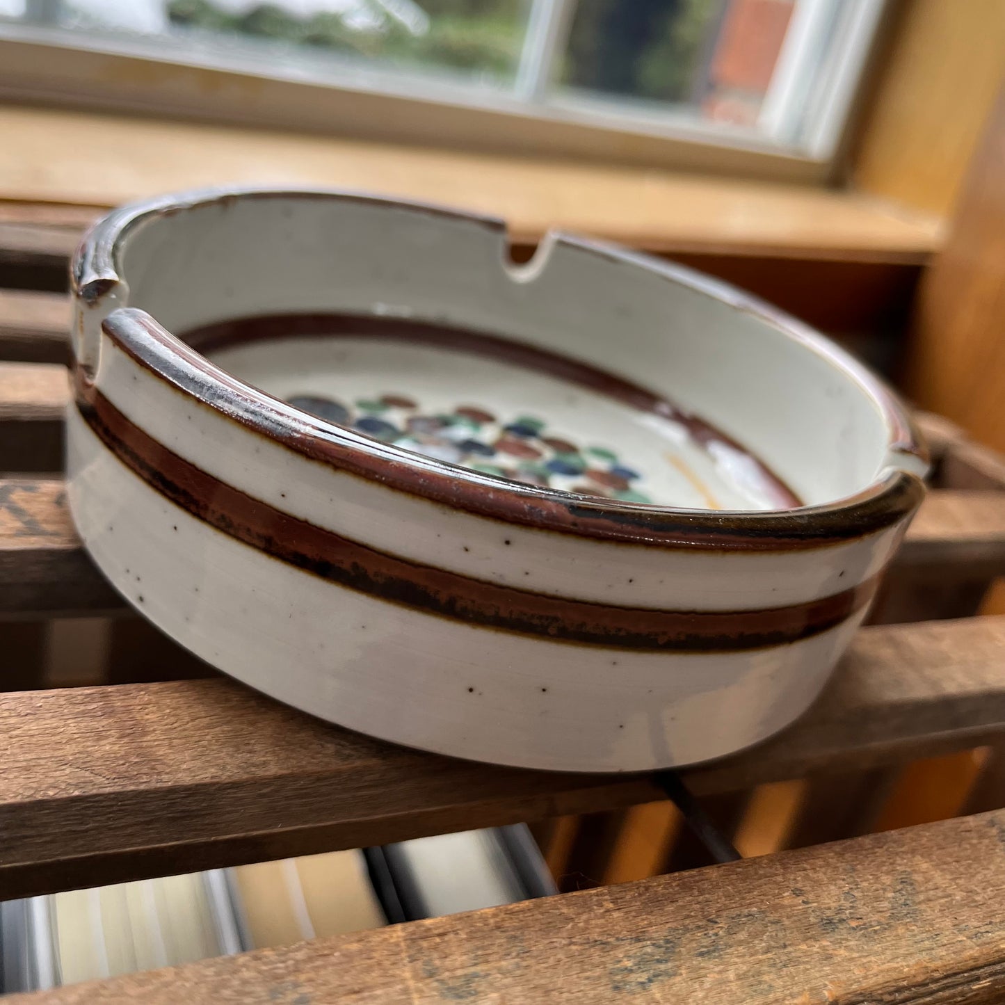 Vintage Handmade Ceramic Japan Tree Ashtray / Trinket Dish