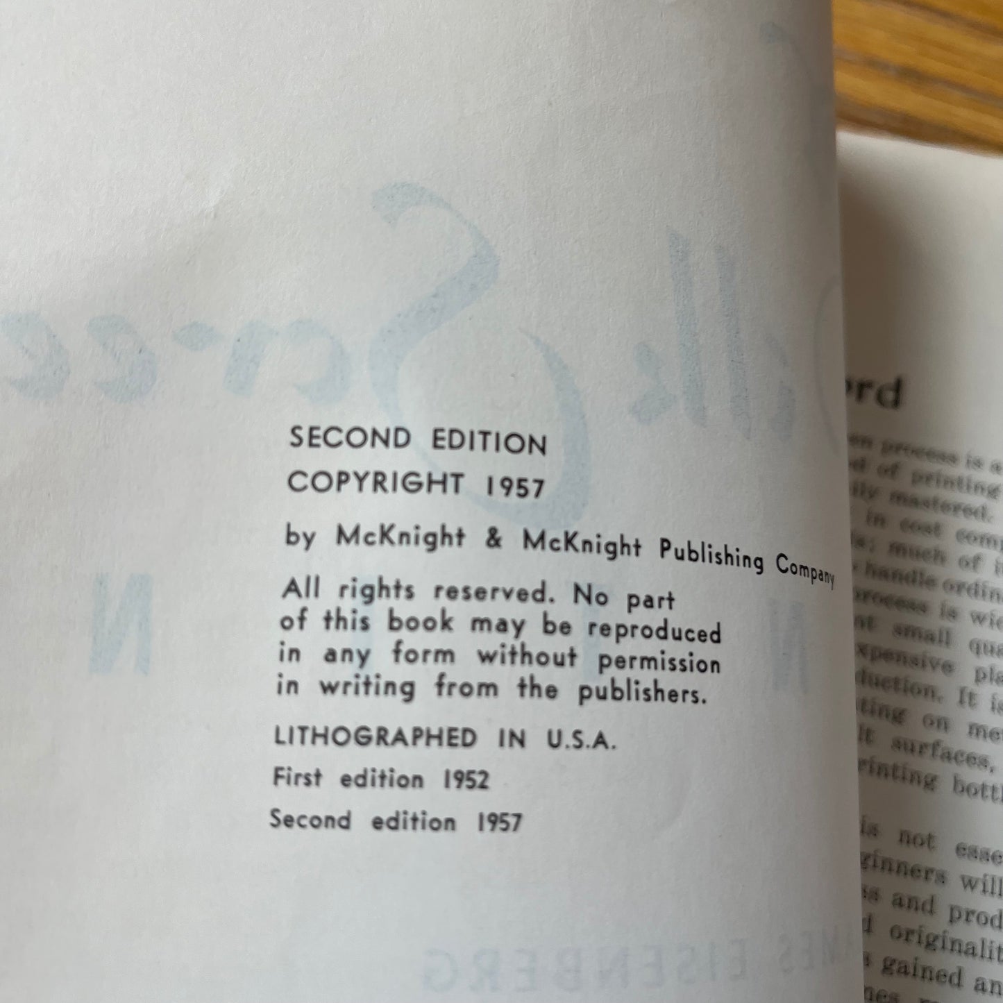 Vintage 1957 Silk Screen Printing by Eisenberg & Kafka