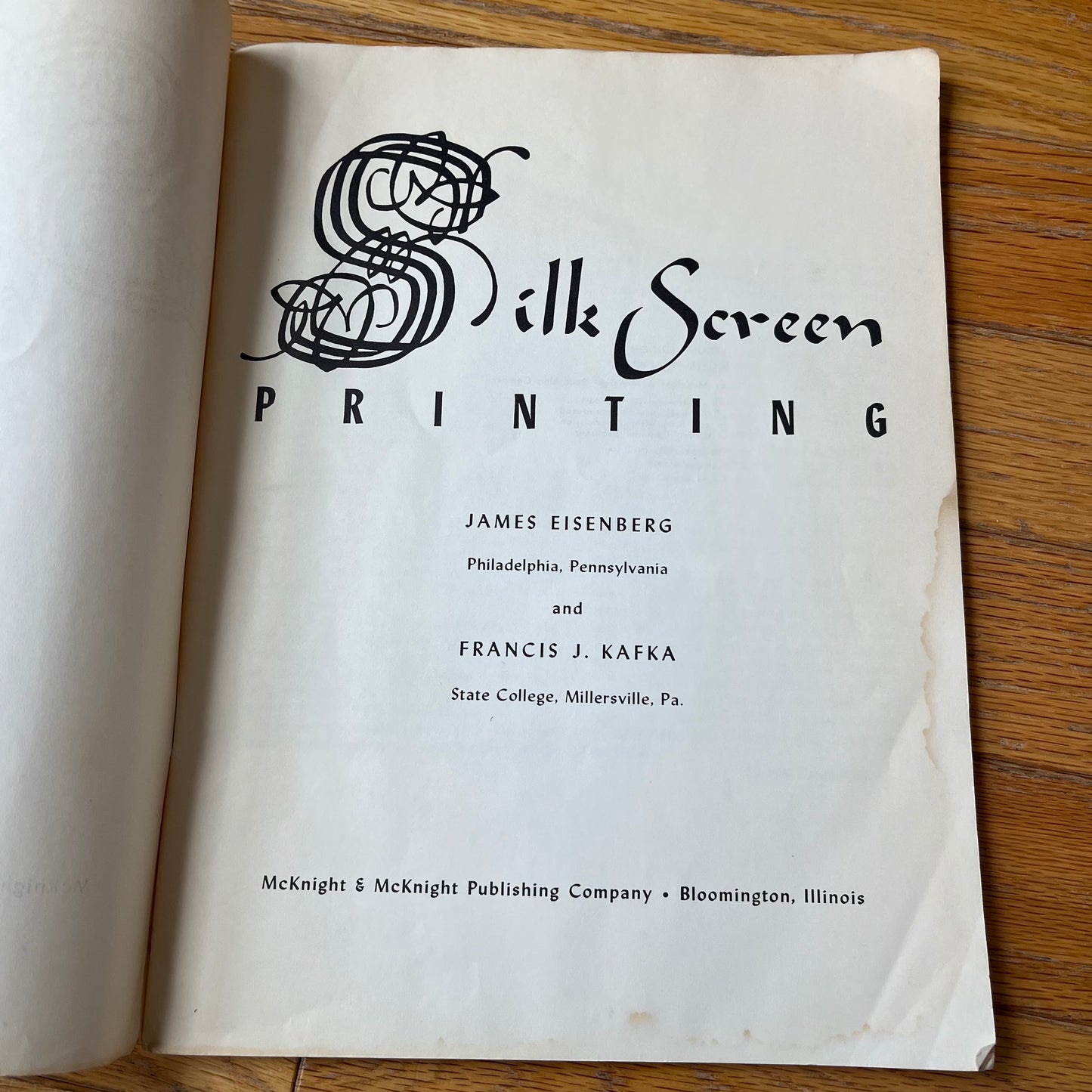 Vintage 1957 Silk Screen Printing by Eisenberg & Kafka