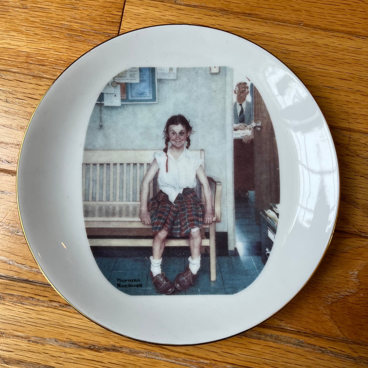 Vintage 1986 Norman Rockwell "Shiner" Plate