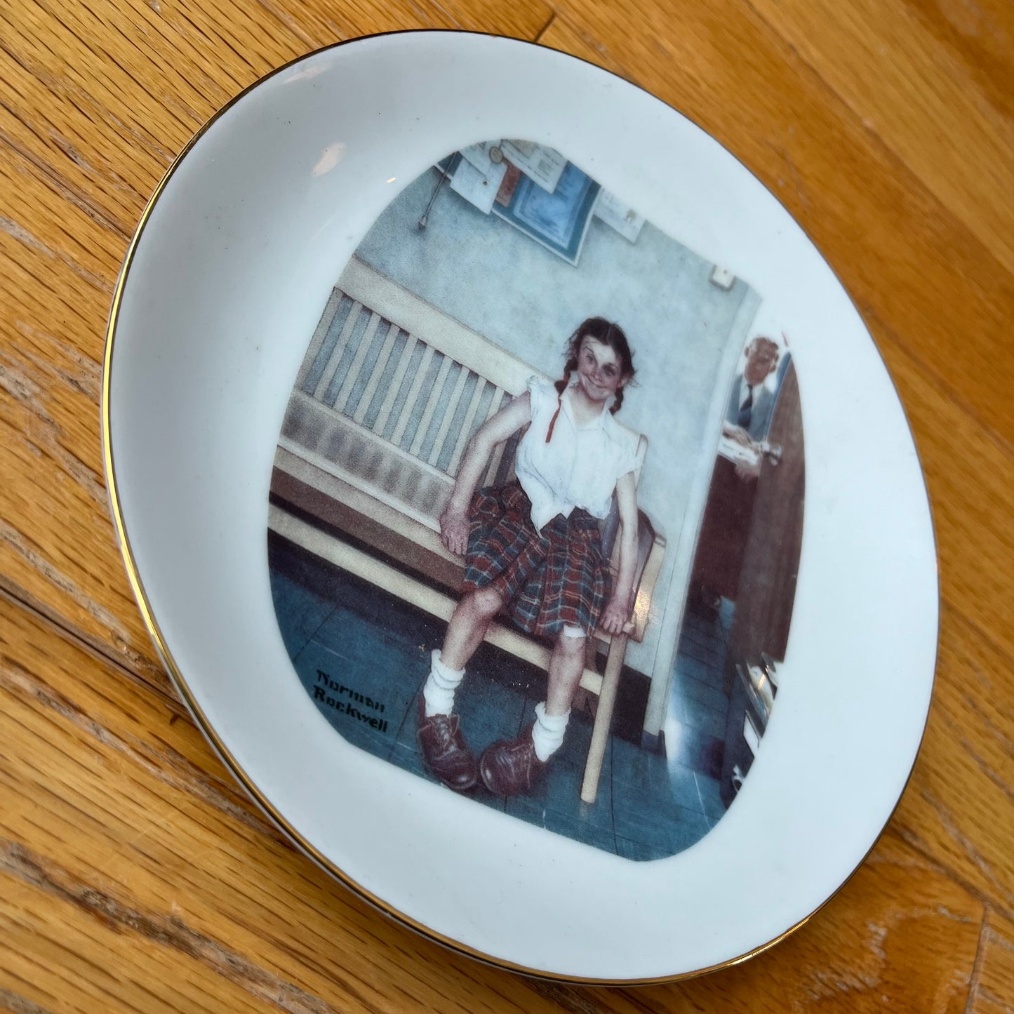 Vintage 1986 Norman Rockwell "Shiner" Plate