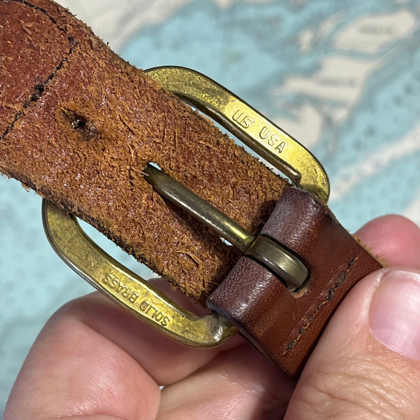 Vintage 90s Tropical Bird Parrot Pattern Belt