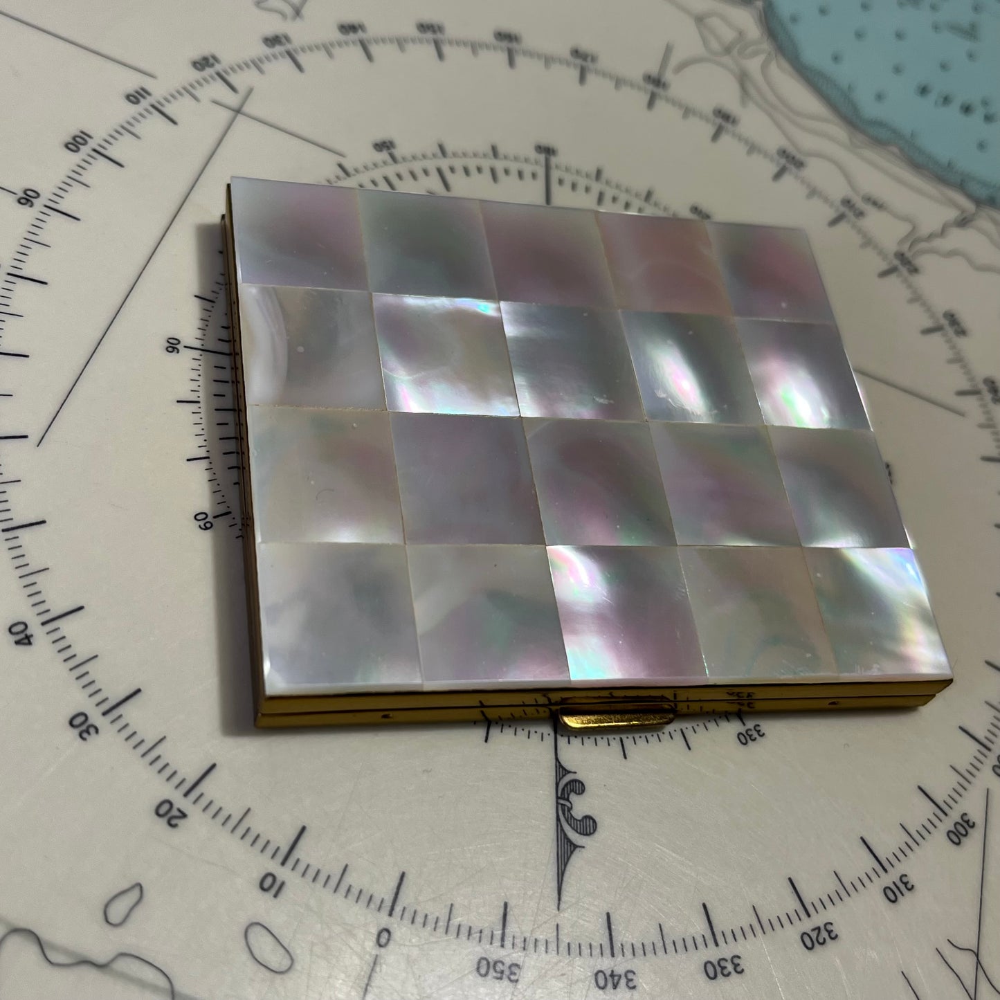 Vintage Mother of Pearl Compact