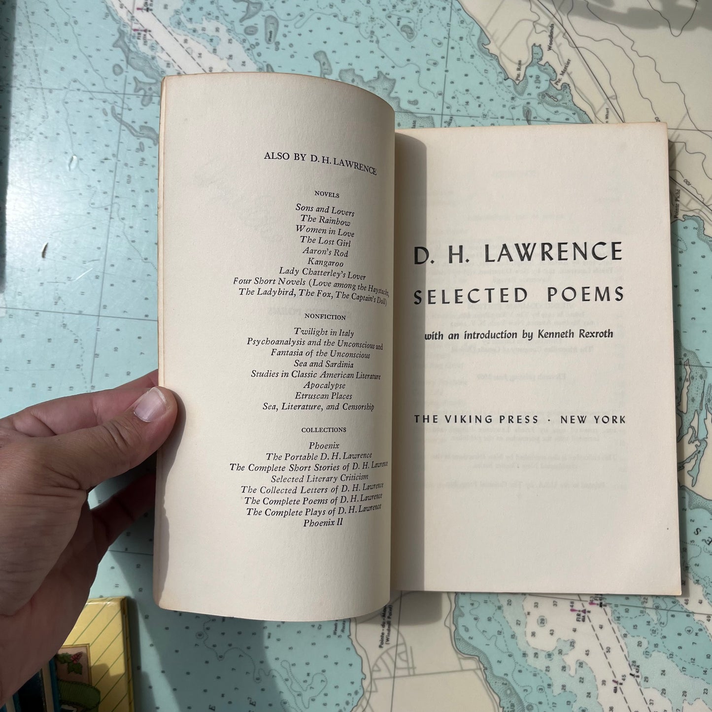 Vintage 1969 D.H. Lawrence Selected Poems