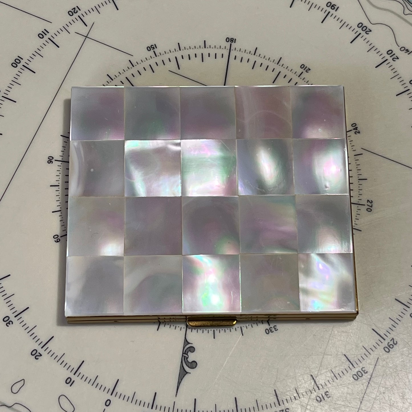 Vintage Mother of Pearl Compact