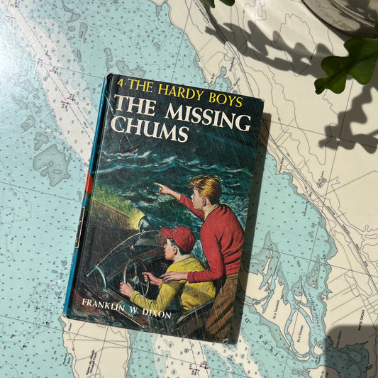 Vintage 1962 The Hardy Boys and The Missing Chums Hardcover Book
