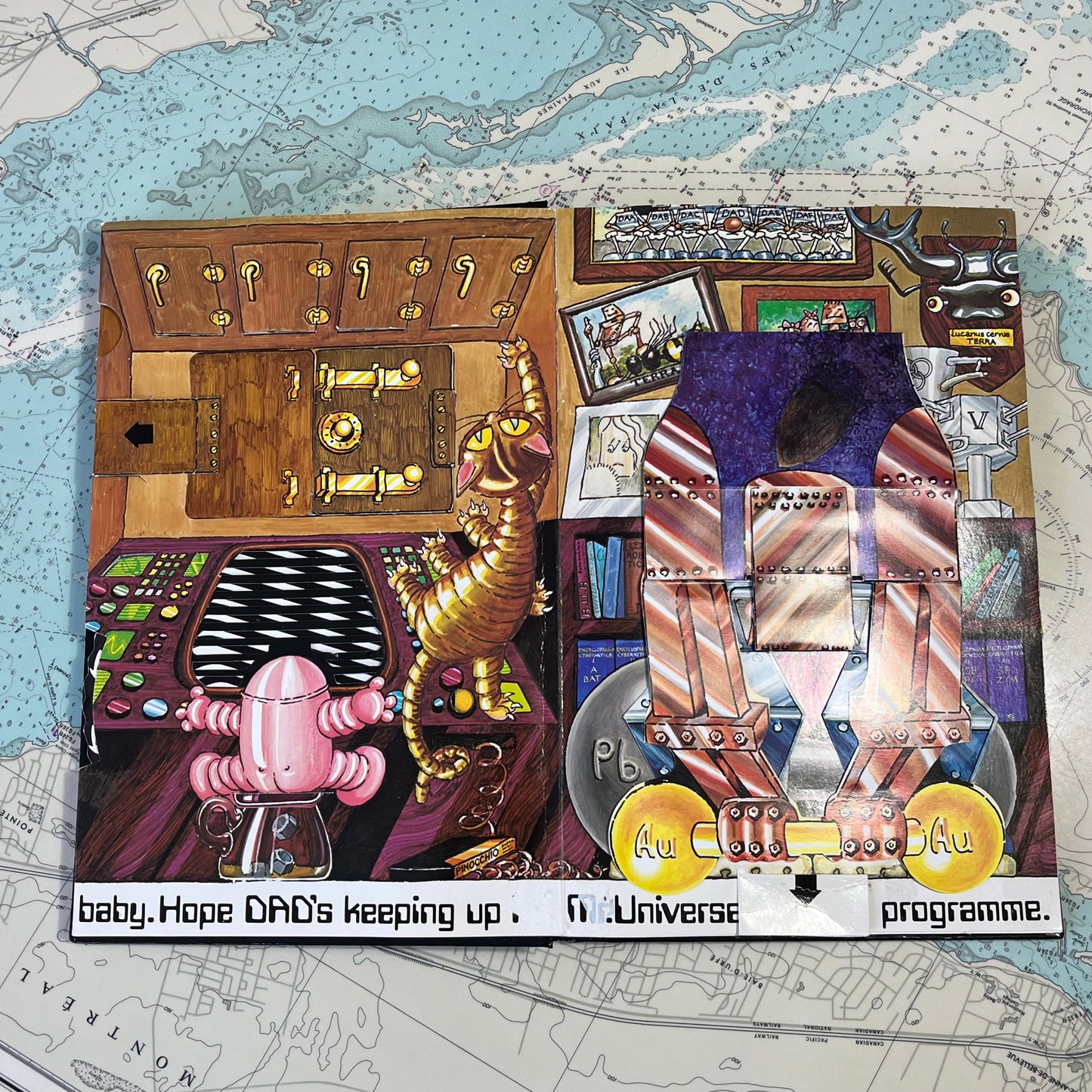 Vintage 1981 Jan Pienkowski Robot Pop Up Book