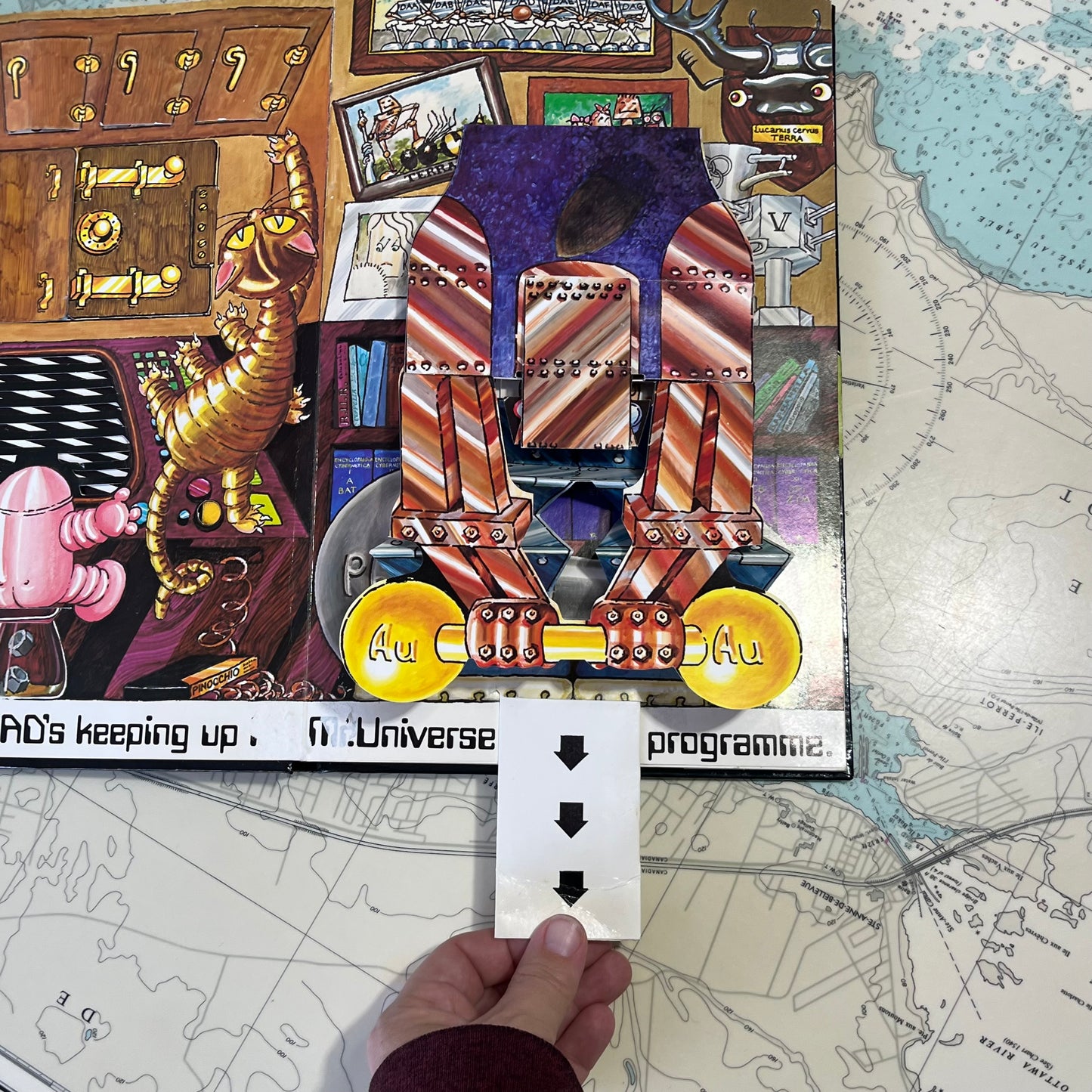 Vintage 1981 Jan Pienkowski Robot Pop Up Book