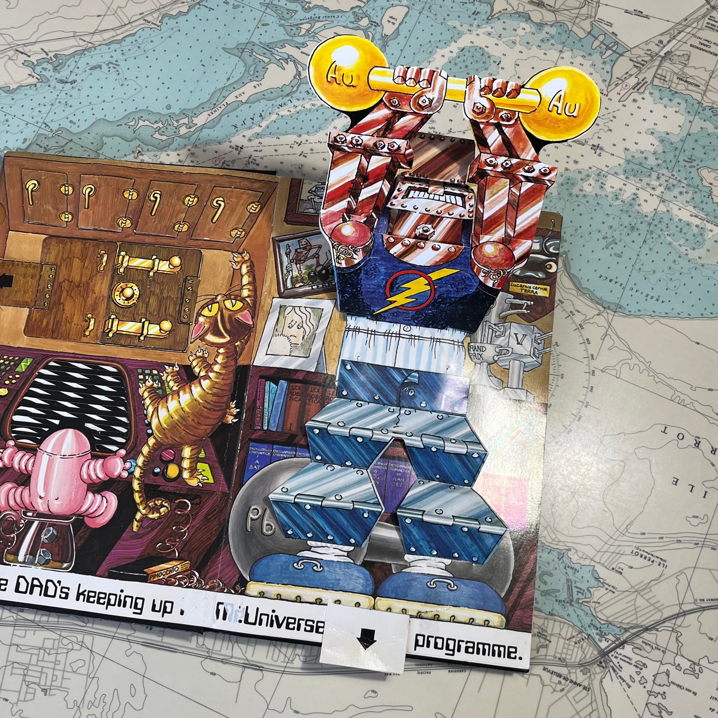 Vintage 1981 Jan Pienkowski Robot Pop Up Book