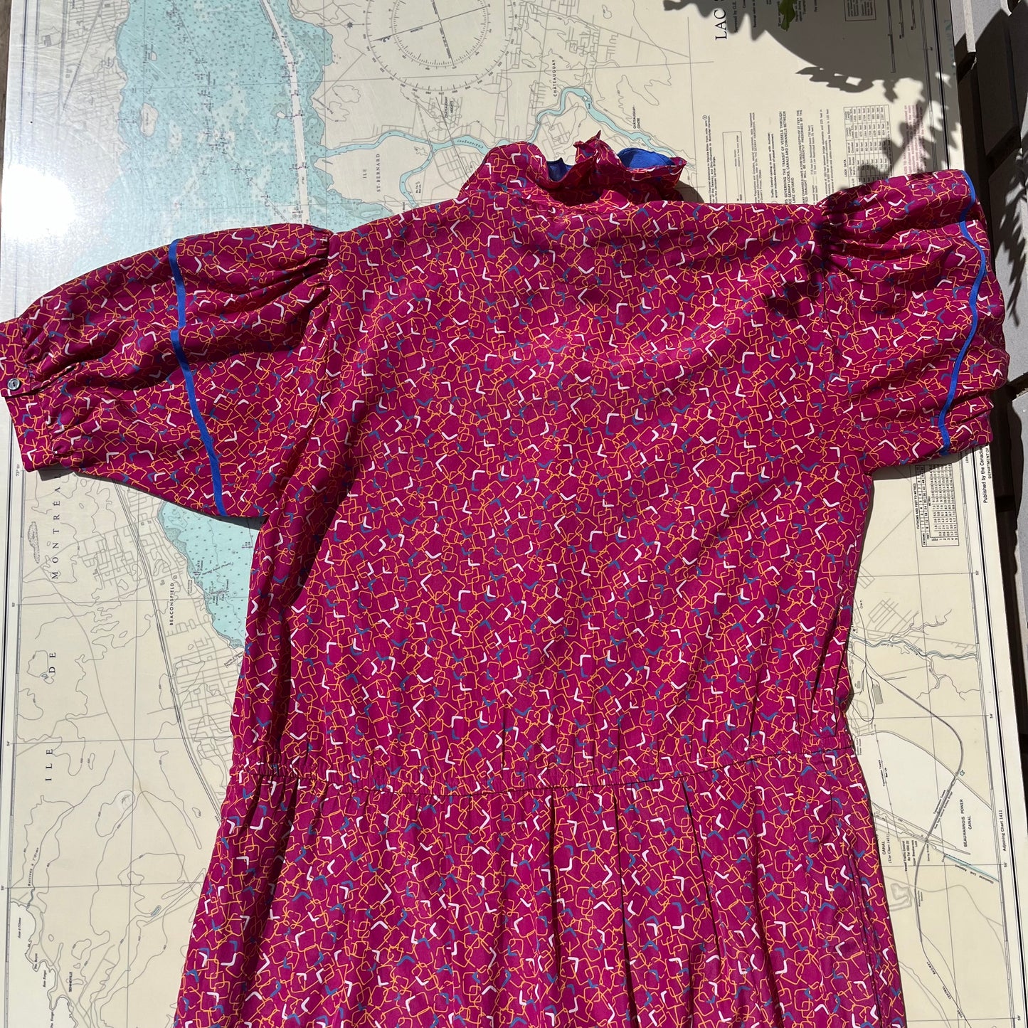 Vintage 80s Jack Mulqueen Silksational Dress