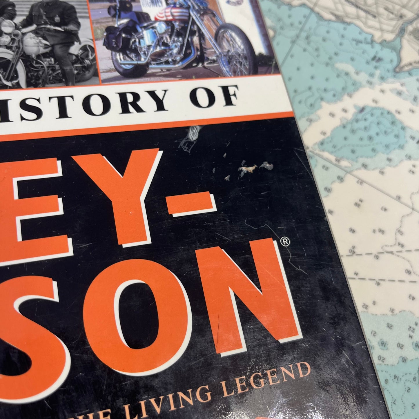 Vintage 1996 The Timechart History of Harley Davidson Motorcycles Hardcover Book