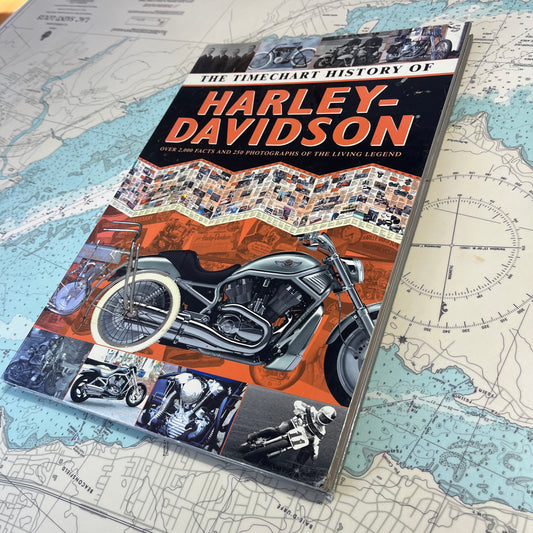 Vintage 1996 The Timechart History of Harley Davidson Motorcycles Hardcover Book