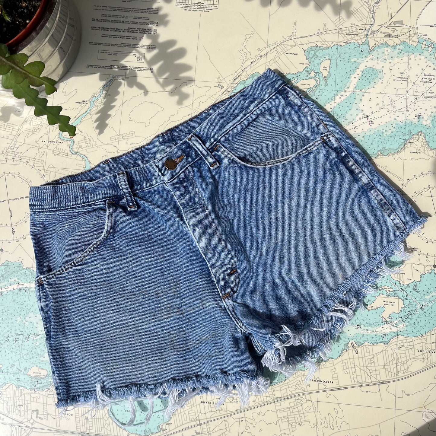 Vintage Rustler Cut off Denim Jean Shorts