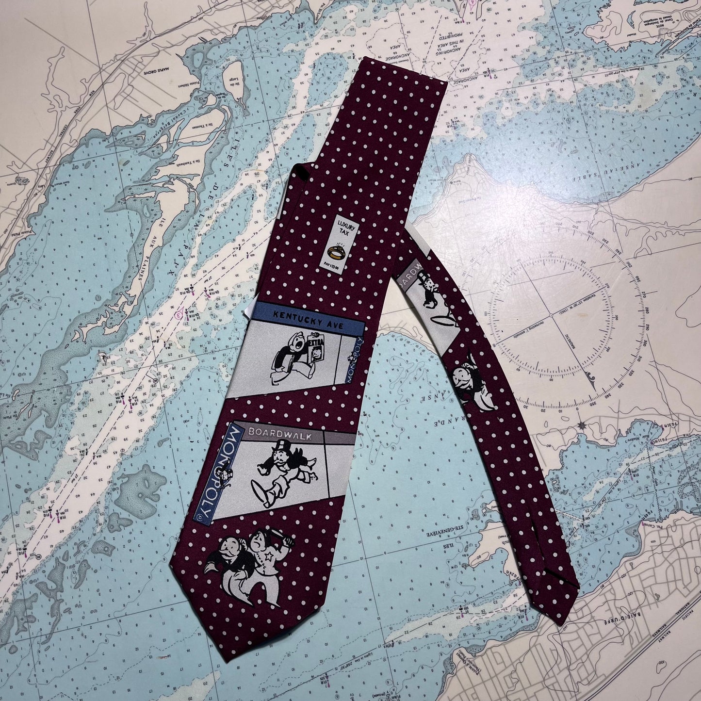 Vintage Monopoly Graphic Game Tie