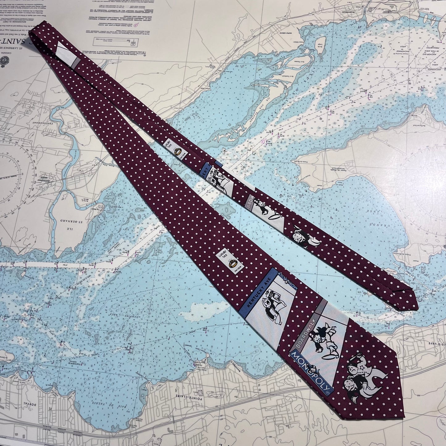 Vintage Monopoly Graphic Game Tie