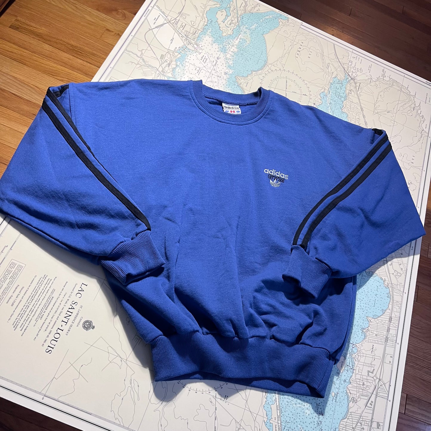 Vintage Adidas Blue Crewneck Sweatshirt
