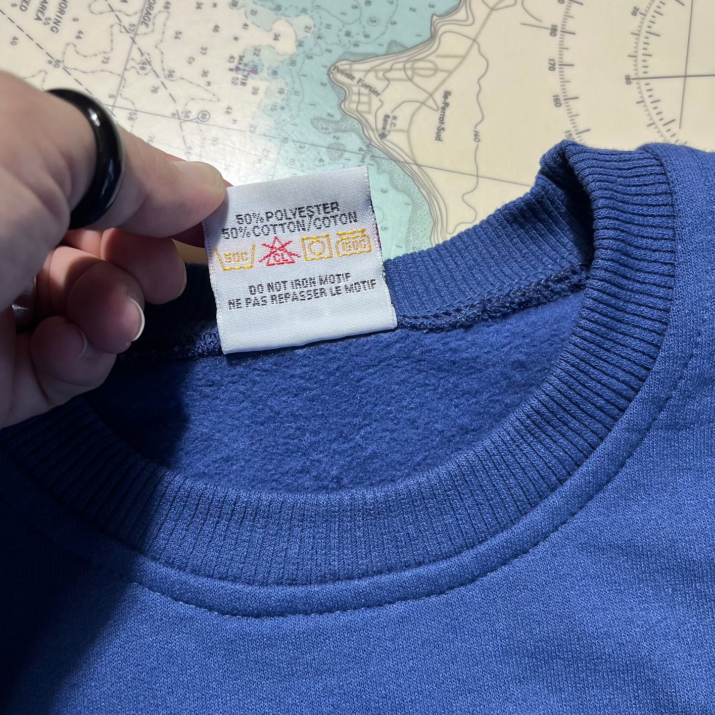 Vintage Adidas Blue Crewneck Sweatshirt