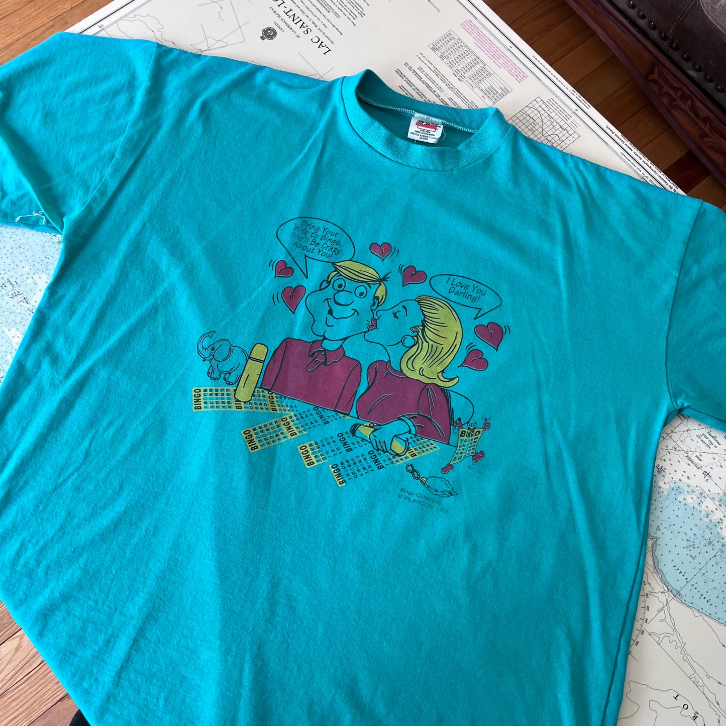 Vintage 90s Bingo Single Stitch Graphic Tee